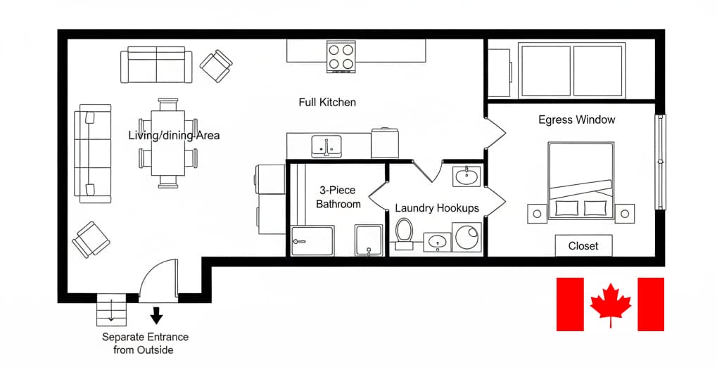 Legal vs. Non-Legal Basement Apartments: Costs, Risks & Requirements in Canada