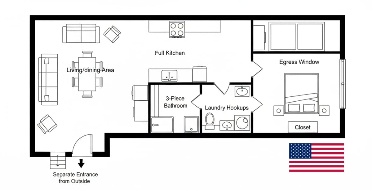 Legal Basement Apartment Requirements in the USA: Complete Guide for Homeowners