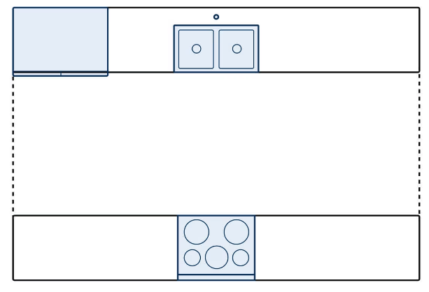 Galley Kitchen Layout Sketch